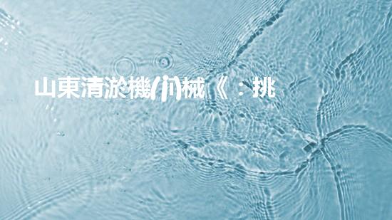 山東清淤機(jī)械《：挑戰(zhàn)和機(jī)遇！探索清淤工程的前沿技術(shù)與應(yīng)用》